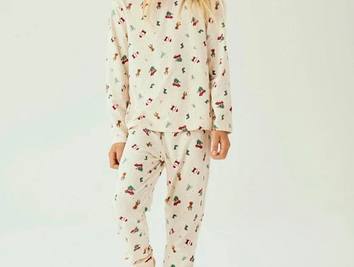 Name It whitecap gray christmas pyjamas